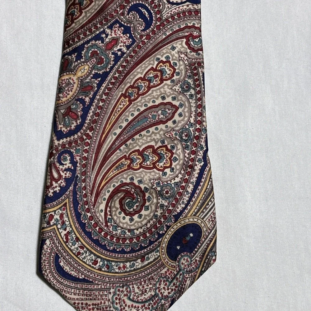 Tattersall  Mens Silk Tie Designer‎  Paisley Necktie 100% Silk 61